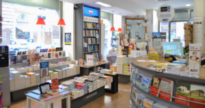 Interno della libreria via Piave